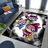 1pc Powerpuff Girls Devil Theme Chair Mat - Anime Cartoon Design, Non-Slip Carpet for Office Use, Suitable for Home Decor, Living Room, Bedroom, Game