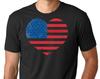 USA Flag T-Shirt Stars And Stipes T-Shirt America Tee Patriotic T-Shirt Heart