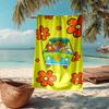 Ultra-Soft Beach Towel with Scooby-Doo Theme,Ideal for Pool - Camping, Diving - Perfect Travel Essential, Vibrant Beach Towel.