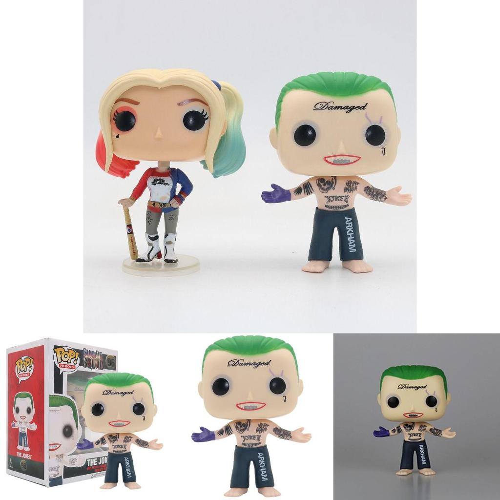 Premium Suicide Squad Joker And Harley Quinn Pop Action Figure Model Toys Collection