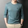 Primavera Nuovo Stile Coreano Stampa Trendy T-shirt da Uomo Moda Girocollo Base Manica Lunga T-shirt Top da Uomo