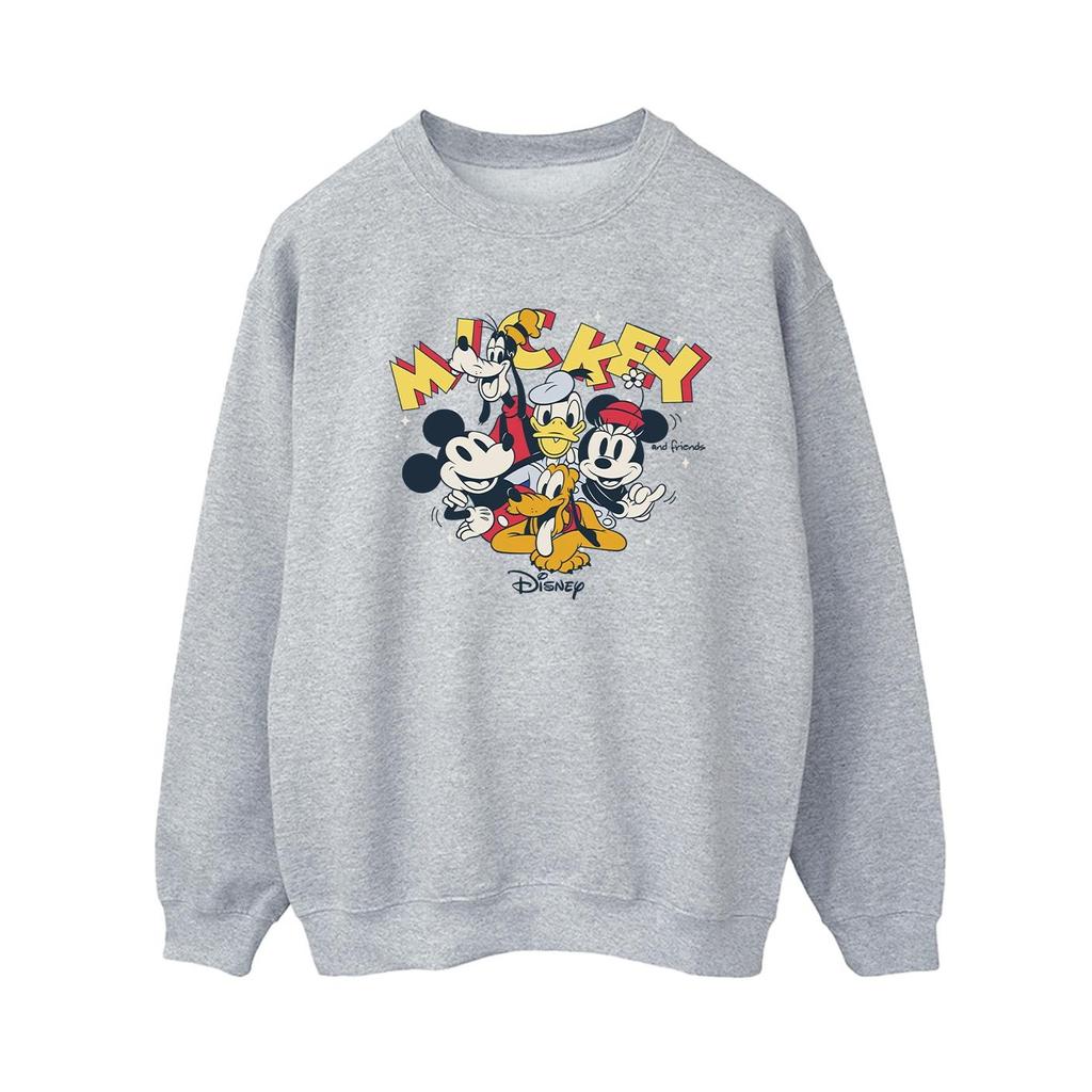 Disney Womens/Ladies Mickey Mouse Group Sweatshirt