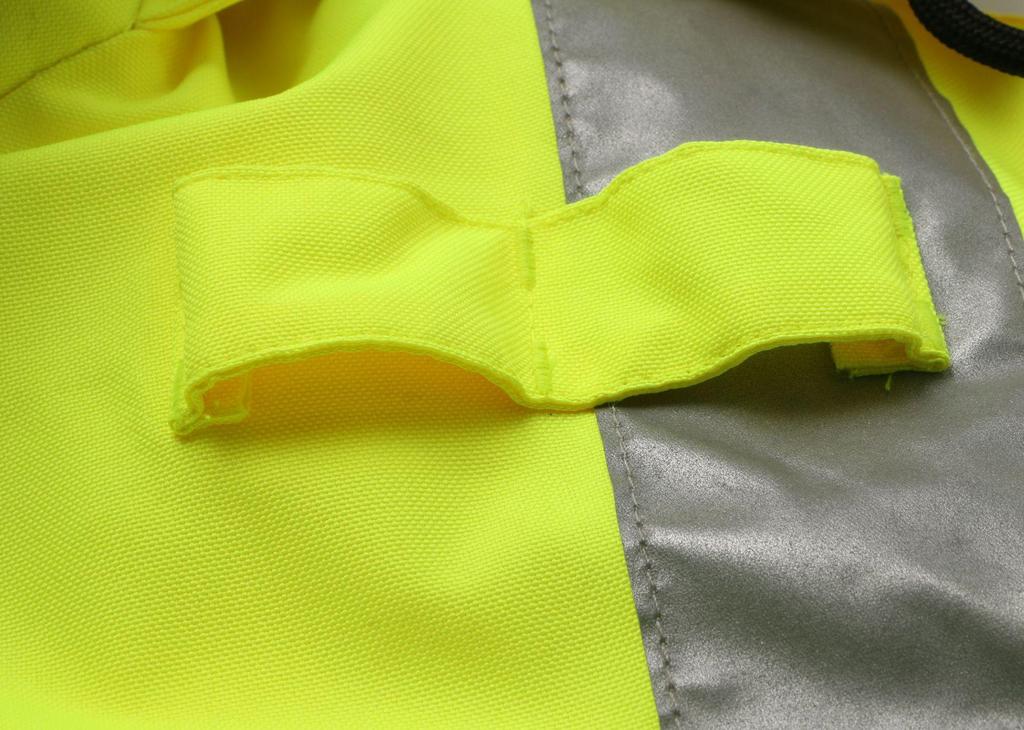 Reflective Inflatable Down Raincoat - Warm Jacket for Construction Security Guards