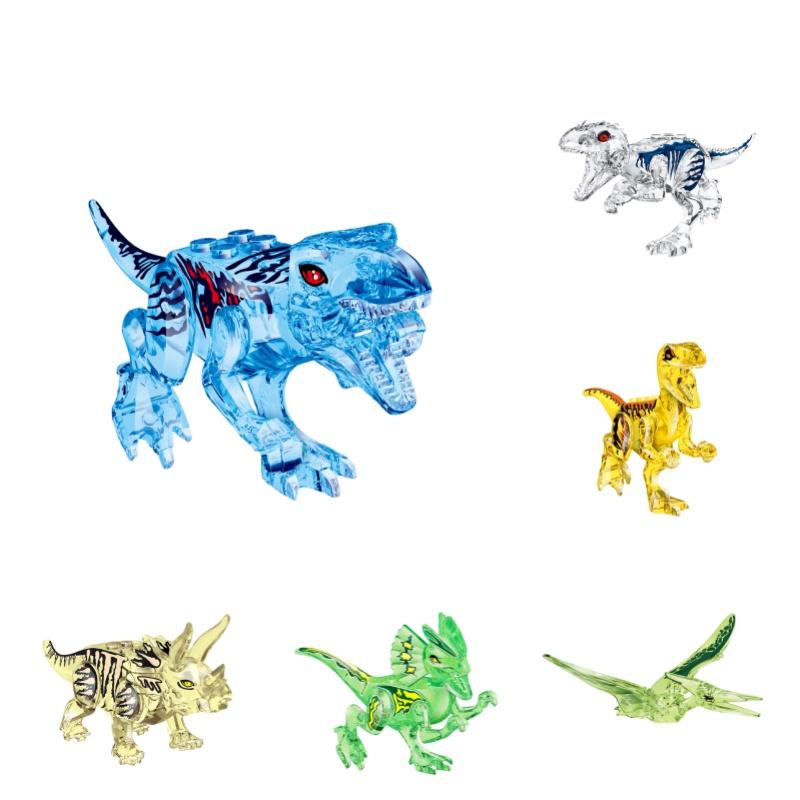 Jurassic Crystal Dinosaur Building Blocks Educational Toy For Creative Play Yg77034