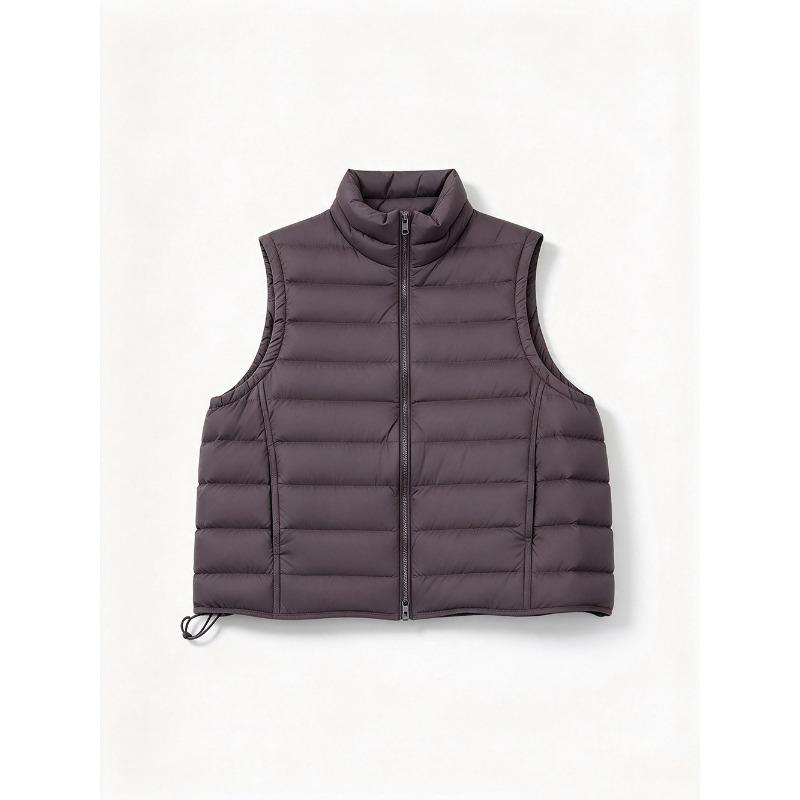 Youjia small ribs down vest women's short winter white duck down vest vest trend temperament full
