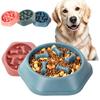 Slow Feeder Dog Bowl Anti-choking Puppy Food Bowl Anti-slip Pet Slow Eating Dog Dishes Puzzle Feeders for Dogs Small Medium
