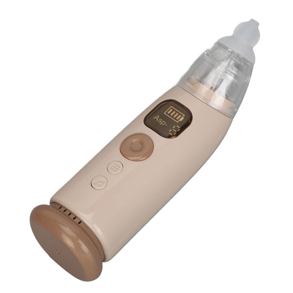 Infant Nasal Aspirator 3 Suction Levels Silicone Tip Baby Nose Care Machine with Soothe Music Light