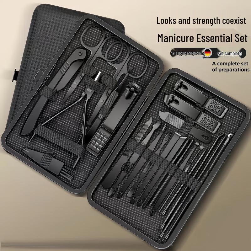 24-Piece Stainless Steel Nail Clipper & Manicure Set