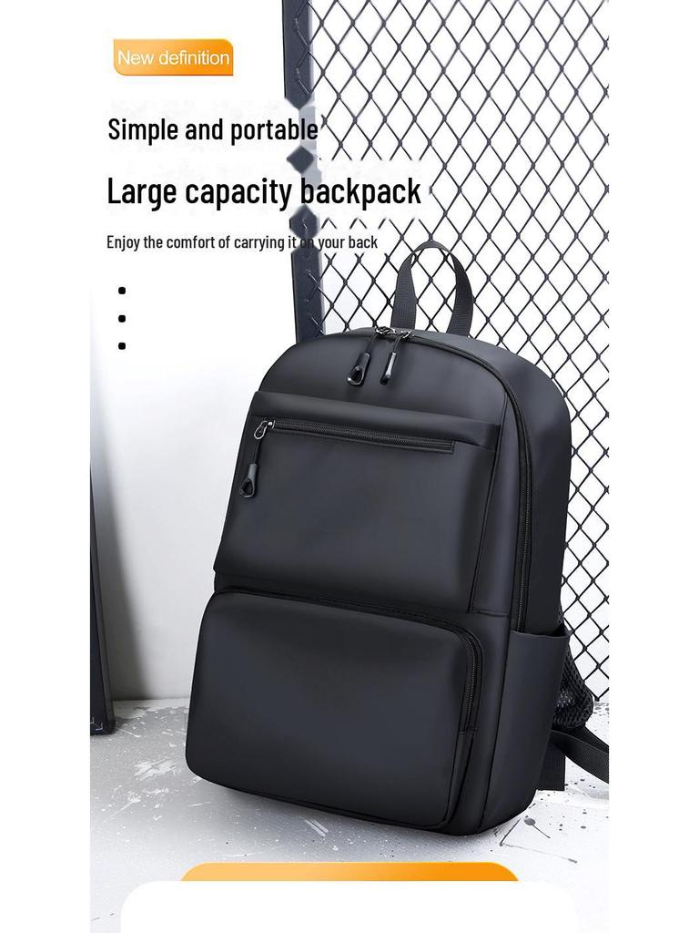 High-End Fashion Waterproof Backpack: Commuting, Travel, and School Companion for Men and Women