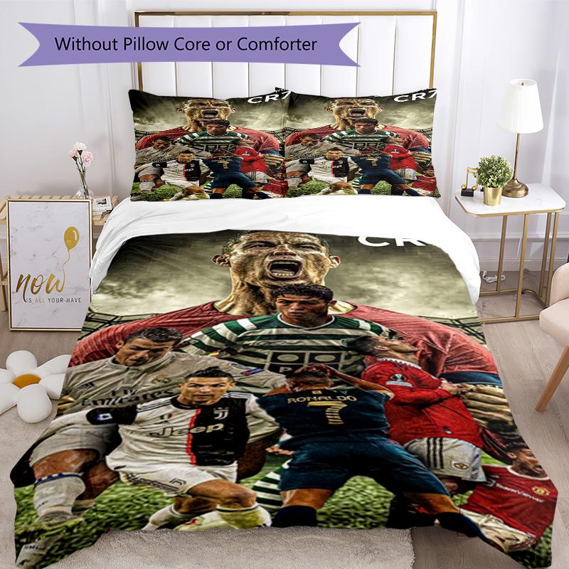 Cristiano Ronaldo Bedding Set Breathable Duvet Cover With Pillowcases Home Decoration Birthday Gift