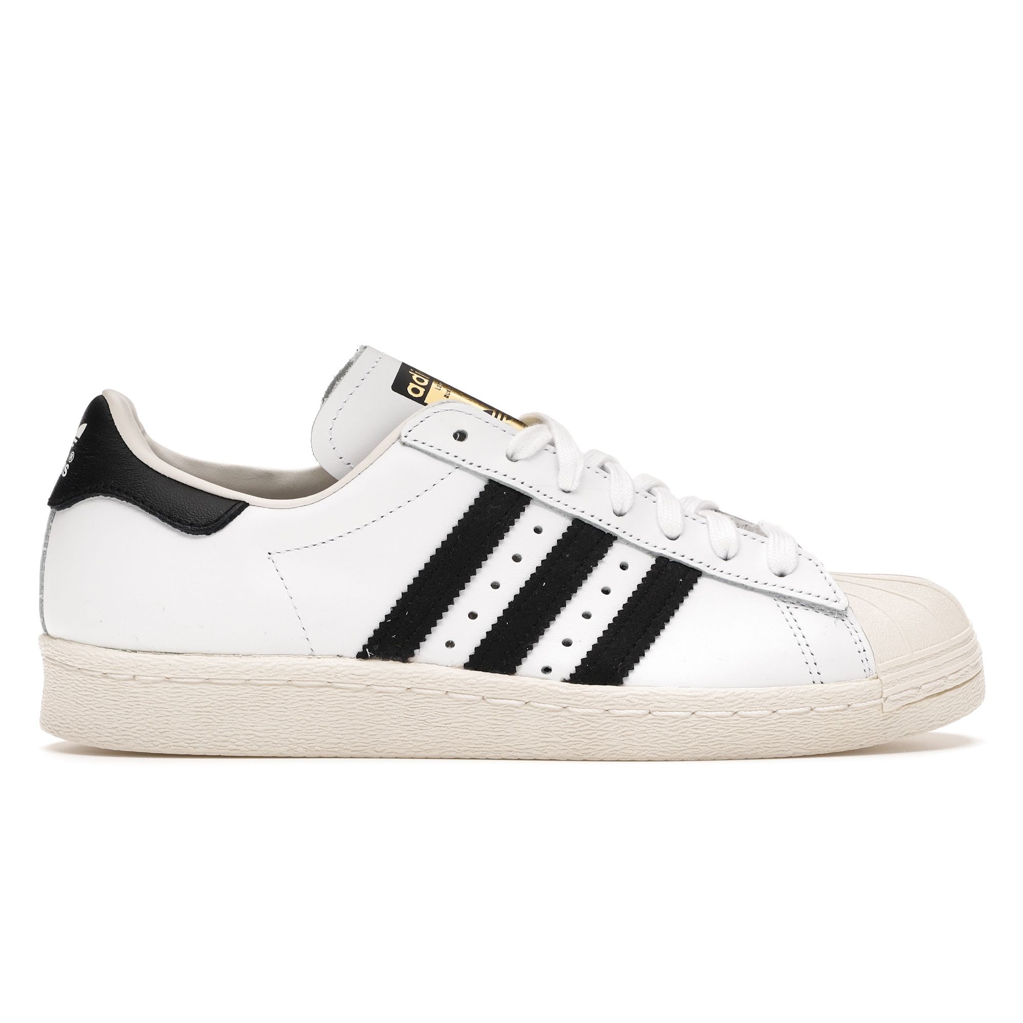 

Adidas Белые кроссовки унисекс Superstar 80s Black Chalk G61070