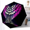 1pc Wings Heart Automatic Folding Umbrella with 8-Rib Windproof Design, Portable Foldable Sunshade Umbrella For Halloween, Christmas Gifts034