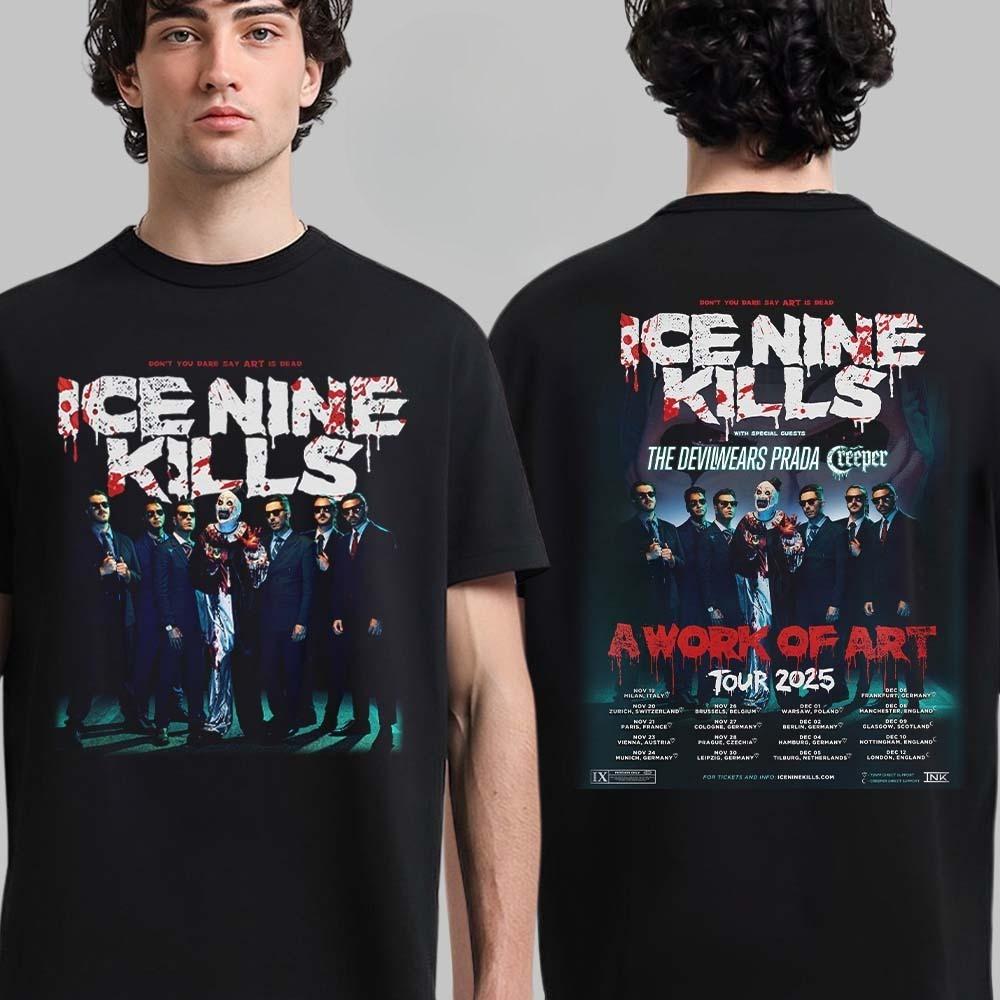 Rare Ice Nine Kills When We Were Young Festival 2025 Exclusive Merch Tee On October 18-19 2025 In Las Vegas Jason T-Shirt