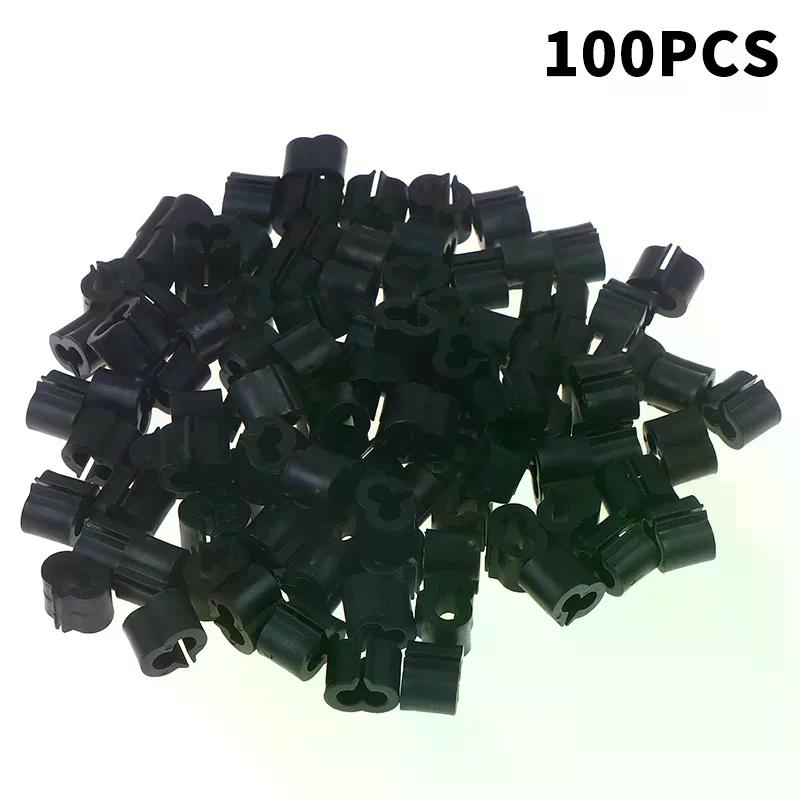 100 Pezzi Connettori in Plastica a Forma di Y - Clip di Fissaggio per Rete Metallica Fai-da-Te per Collegamento Gabbie Animali - Clip per Scaffali