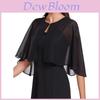 Summer Womens Chiffon Short Wrap Shawl With Single Button For Sun Protection And Bridal Accessories