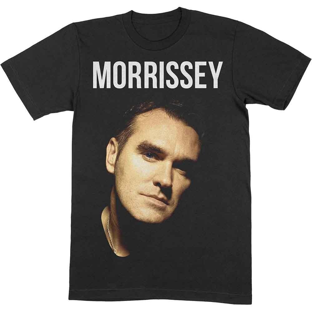 Morrissey T Shirt Face Photo Logo Official Mens Black M S