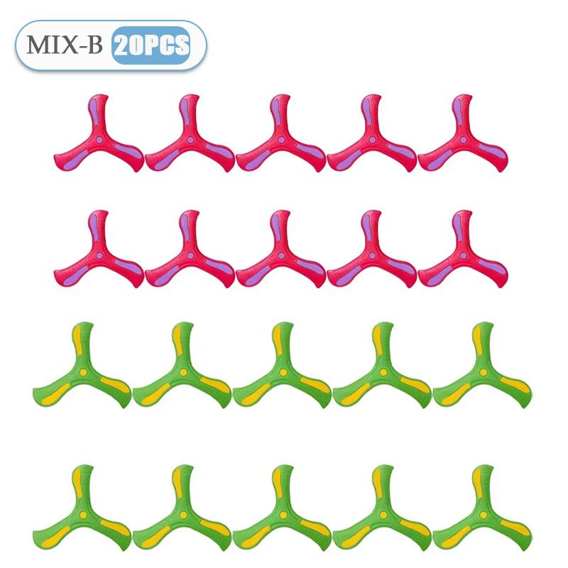 1-32PCS LInteractive Flying Disc Toy for Adults Kids Soft Boomerang Three-Leaf Cross Decompression Puzzle Gift Made Plastic Foam