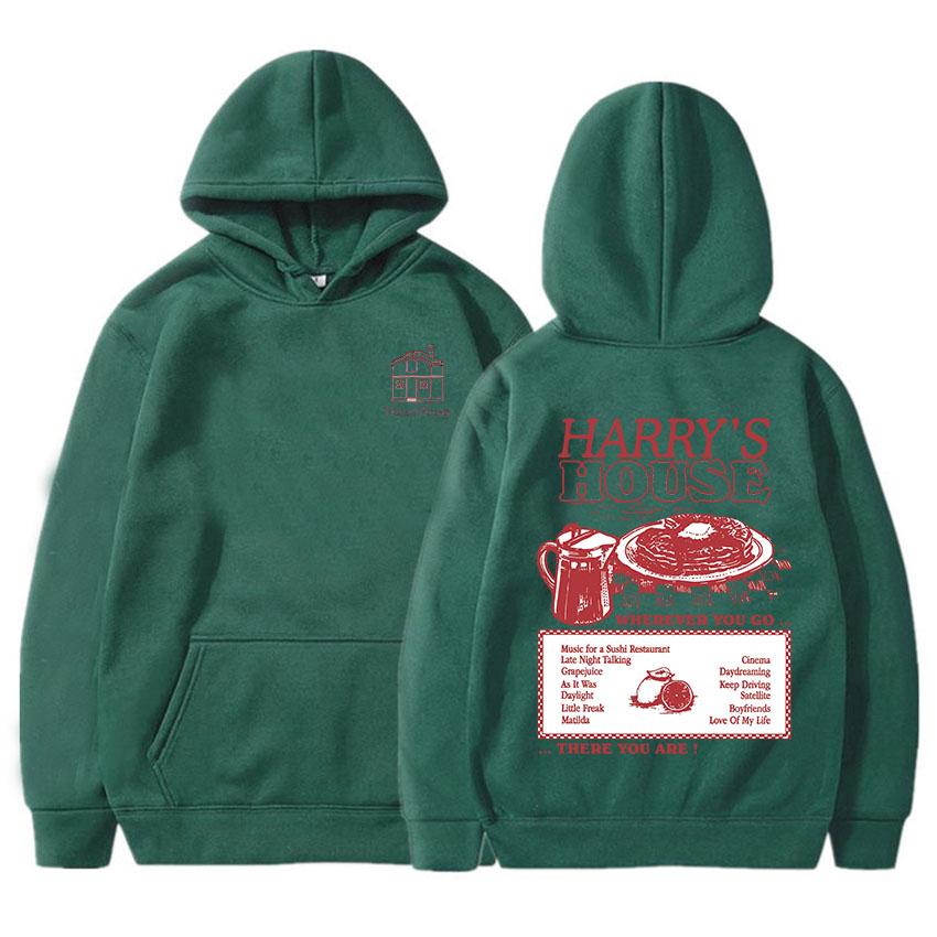 Sudaderas Kid Harpoon Hoodies Harry's House Long-sleeved Gothic Soft Sweatshirt With Pocket Grunge Clothes Moletom Fleece Hoody