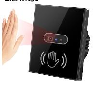 Modern LED PC Glass Screen Panel Wall Light Free Infrared Hand Wave Sensor Switch 10A WiFi 110V CN/GUA Origin