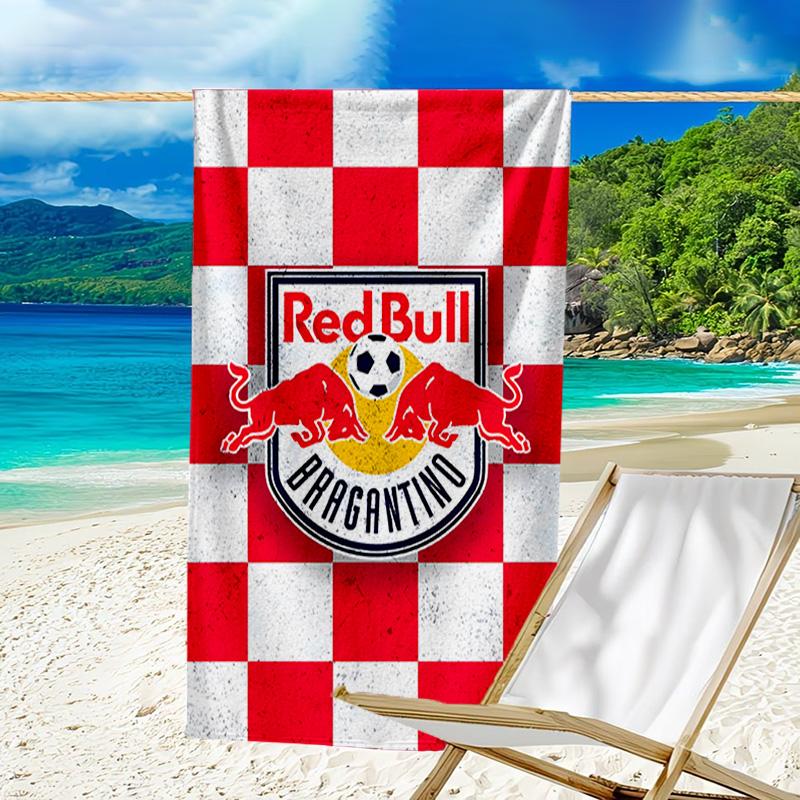 1 Stück Fußballmannschaft (80) Strandtuch, Strand- und Meeresufer-Schwimmbadausstattung, Modisches Muster, Rechteckig, Reiseutensilien