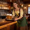 European Fantasy Dirndl Dress Cosplay Costume For Stage Performances