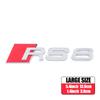 3D ABS RS3 RS4 RS5 RS6 RS7 RS8 Emblem Car Body Rear Trunk Decoration Stickers Accessories For  kcpn5 A4 A6 C7 8V B6 B7 Q7 B8 A3 8P