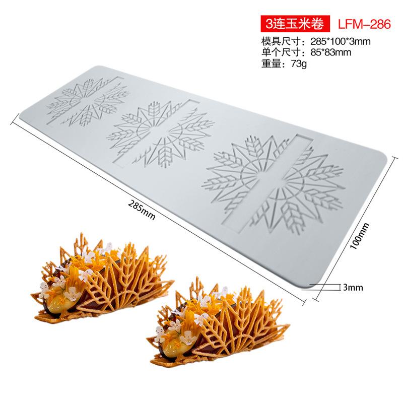 Christmas Tree Fondant Silicone Mold Flower Lace Pad Baking Cake Embossing Mold Chocolate Biscuit Printing Tool Decorative Chip