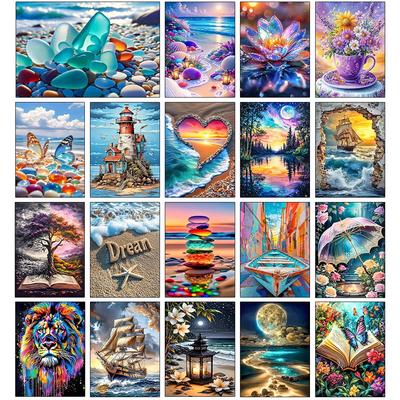 Seaside Scenery 5D Diamond Painting Kit Diamond Mosaic DIY Home Decor Gift for Adult Beginners New 2026