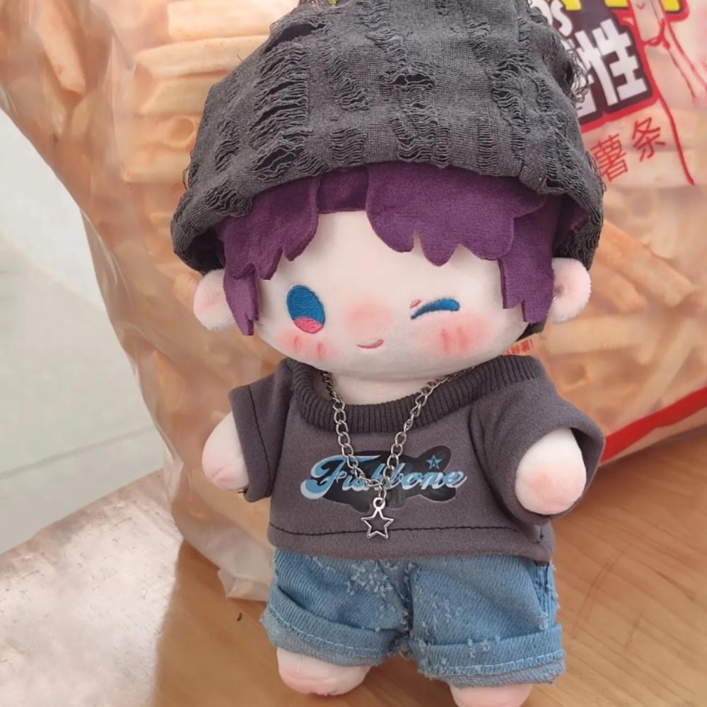 1 set Pants Cotton Doll's Clothes Hat Plush Doll Clothes 20cm Cotton Doll Clothes  Children's Gift