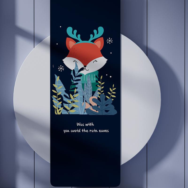 Suede Cartoon Pattern Yoga Mat Portable Thin Animal Plant Pattern Floor Mats Non Slip and Foldable Home Sports Dancing Yoga Fitness Mat for Girls