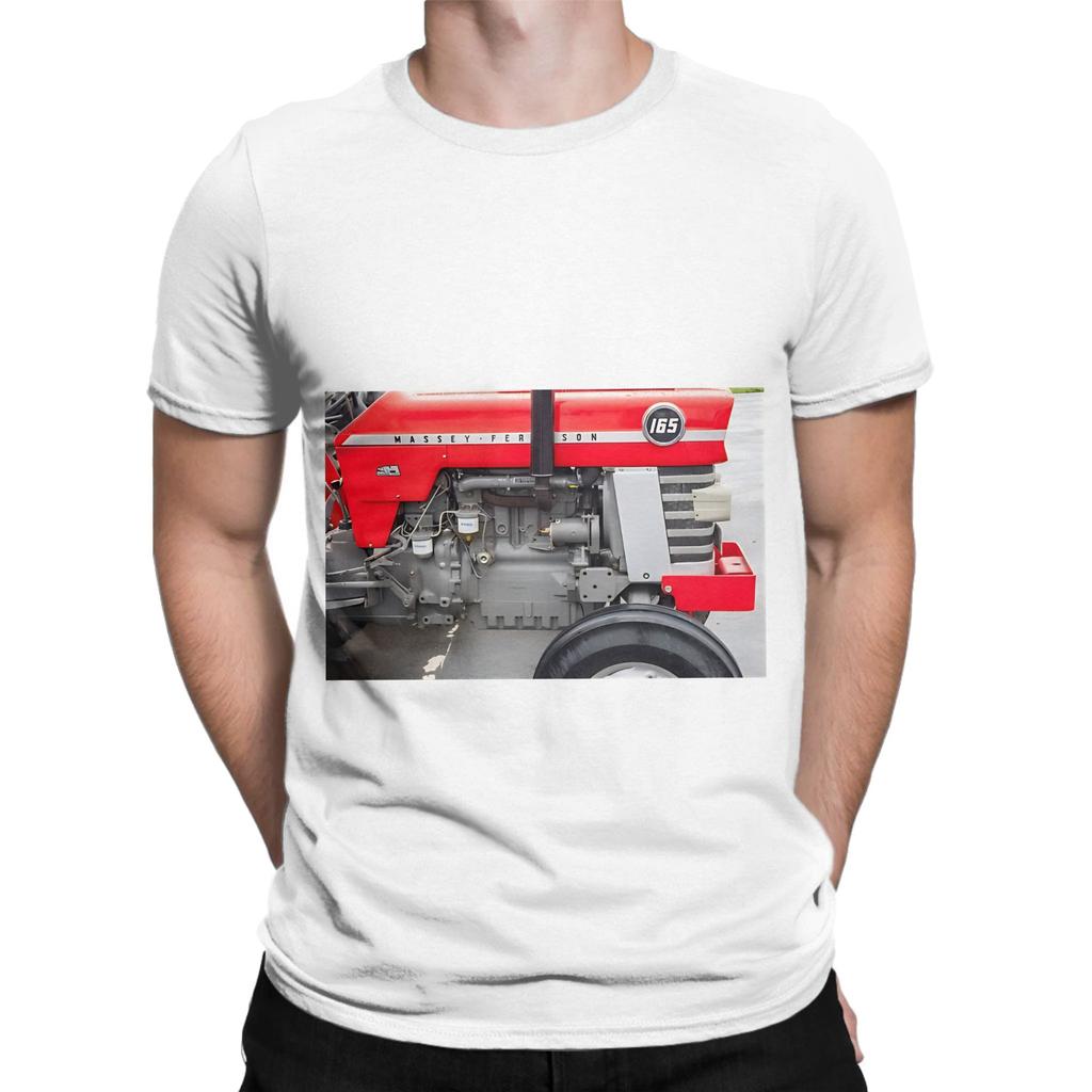 T-shirt Graphique Vintage Restauré Massey Ferguson 165 Drôle 100% Coton T-shirts Massey Ferguson Hauts Pour Unisexe