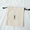 YSL Drawstring Bag - Canvas Tote with Drawstring Closure, Fashion Handheld Shopper Bag Cotton