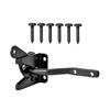 Heavy Duty Fence Gate Latch Self Locking Spring Loaded Post Mount Hardware for Wooden Fence Courtyard Outdoor Barn Doors Shed