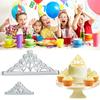 2PCS Crown Biscuit Cutter Set Crown Shape Cupcake Decorating Gumpaste Mould Kitchen Baking Tools for Dough Clay
