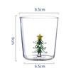 1pc 310-400ml Christmas Tree Wine Glasses Drink Cup Reusable Cocktail Glasses for Party Kitchen KTV Bar Xmas Tree Cup Supplies