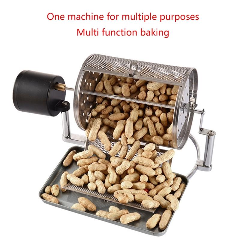 Electric Coffee Roasting Machine Coffee Bean Grains Nut-Roaster Baking Machine Stainless Steel Coffee Roasting Cage Home