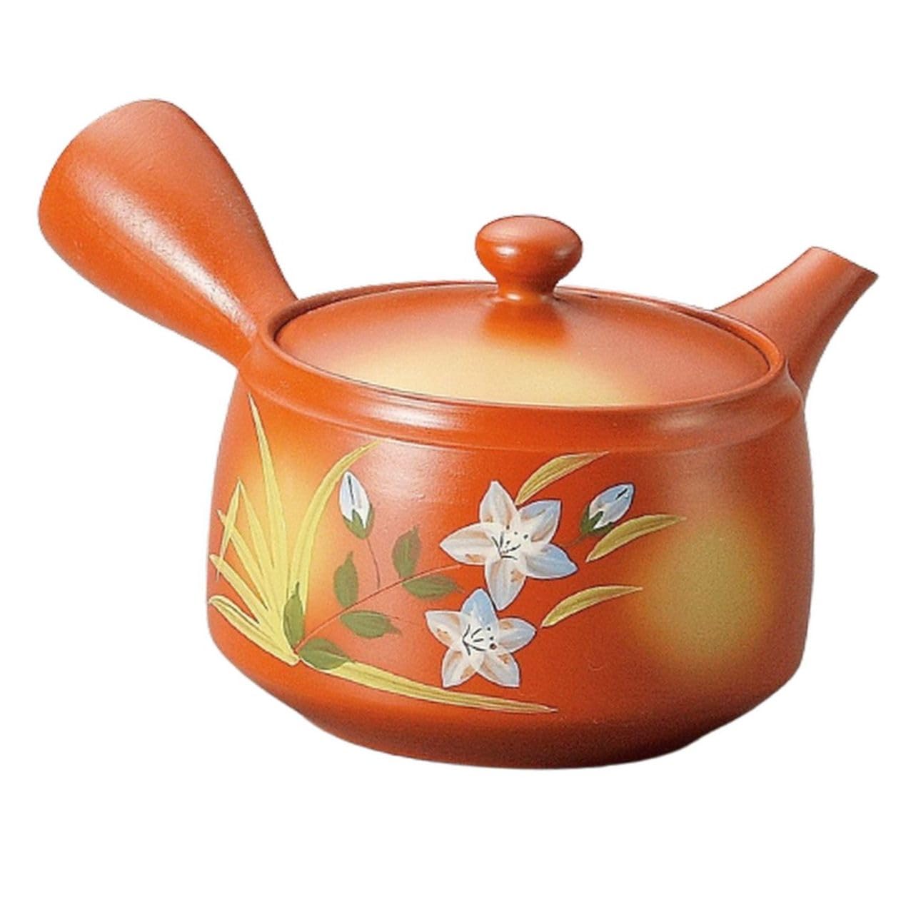 

J-kitchens Ceramic Teapot for One, Made in Japan, Easy to Use, Simple, Stylish, Traditional Design, 300cc (Premium Tea Strainer)