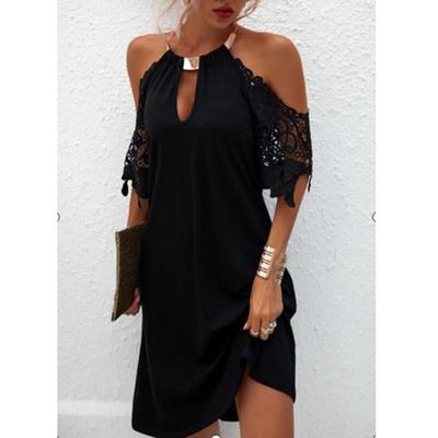New Women's Fashion Summer Sleeveless Print MINI Dress Casual Neck Halter Dress Plus Size