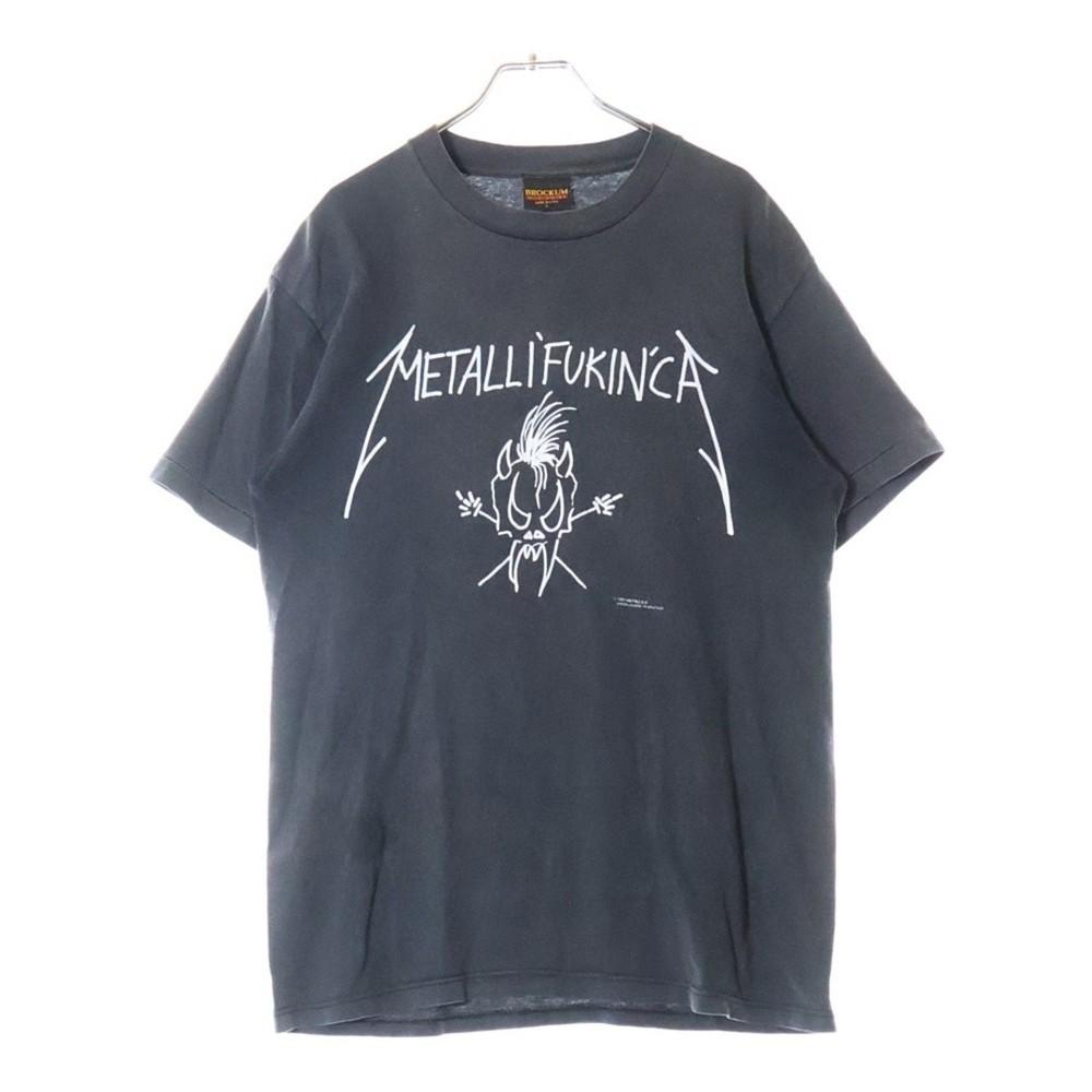 VINTAGE METALLICA 1993 METALLIFUKINCA BROCKUM TEE Front Print Short Sleeve Used Unisex T-Shirt