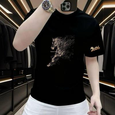 Men's Trendy Heavyweight American Style Short Sleeve T-shirt - 260g Summer Loose Fit