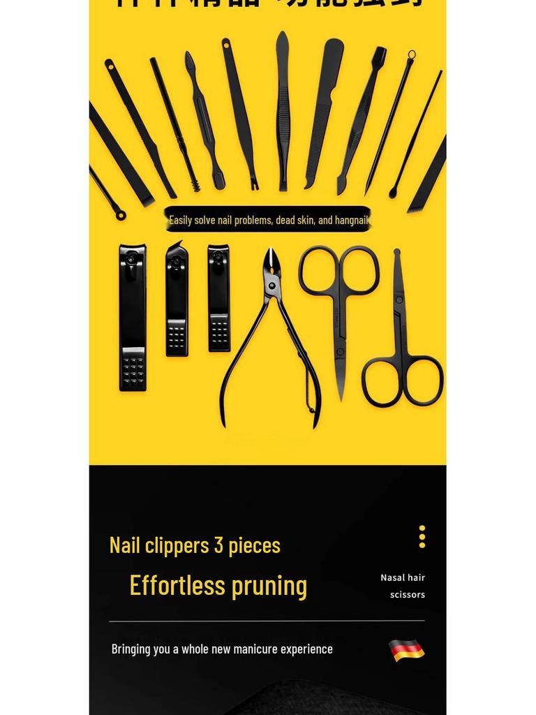 9-Piece Nail & Foot Care Set with Clipper and Ear Pick Tool