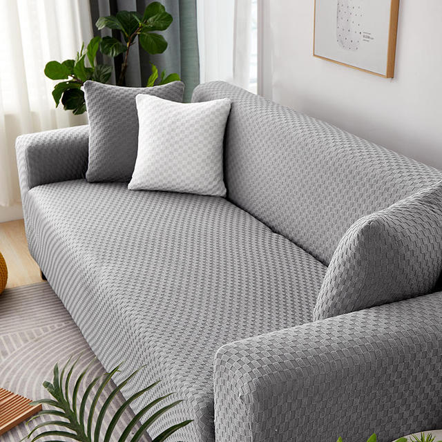 

Высокое качество, однотонный бархатный жаккардовый чехол с цветочной сеткой, чехол для дивана, чехол для дивана, моющаяся эластичная ткань для гостиной XL(235-300cm)