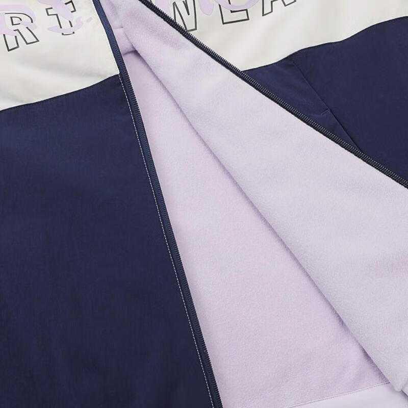 Adidas Striped Comfortable Soft Breathable Skin-Friendly Long Sleeve Jacket Unisex Jacket Purple KA9751