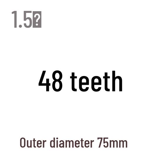 1,5M Modul Stirnrad, 13-120 Zähne, Stahl Zahnstange, 45 Stahl, Wärmebehandelt