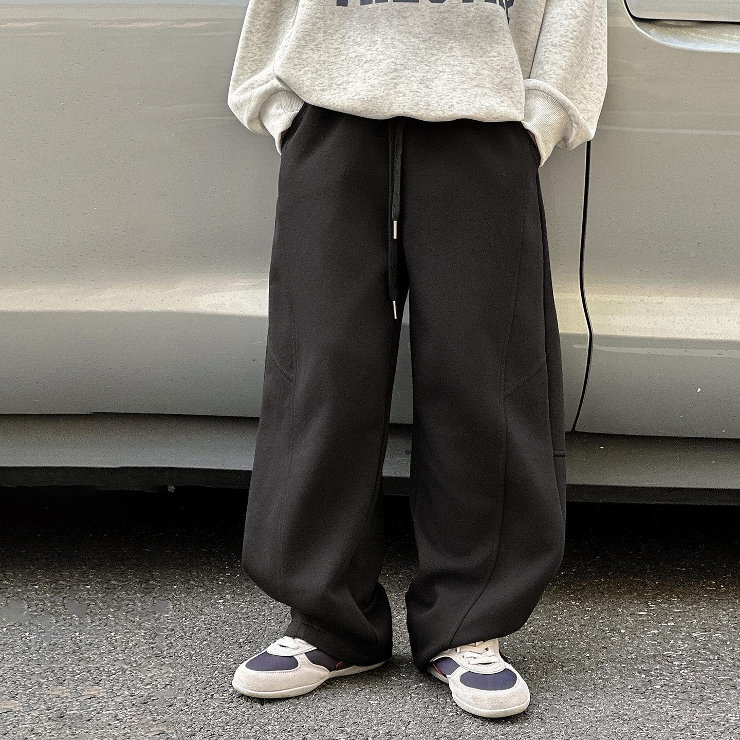 

Boys Trendy Spring Hoodie & Casual Pants Set - New 2026 Style, Solid Color, Cool & Sporty, Medium/Large Sizes 160 cm чорний