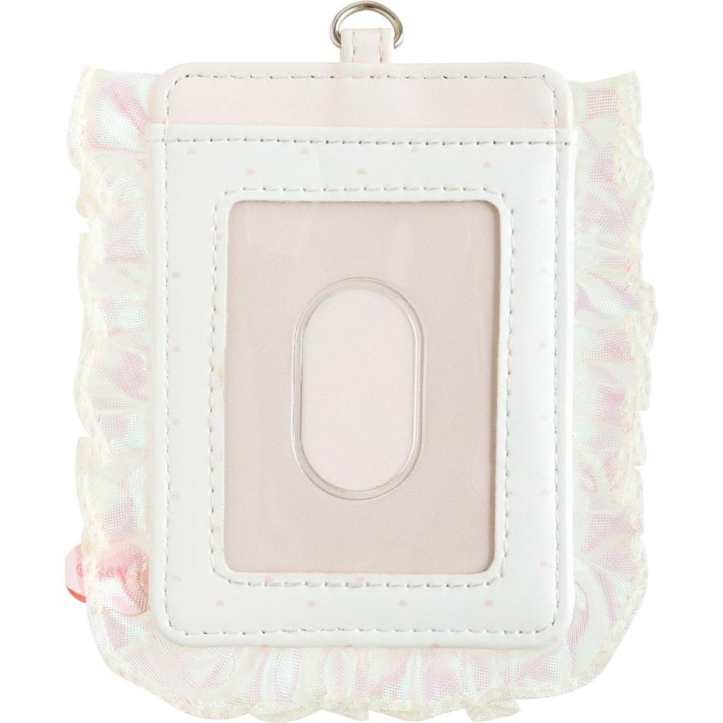 San-X Sumikko Gurashi Angel and Devil Tails Pass Case with Reel Strap PB73601 Cute Faux Leather Card Holder