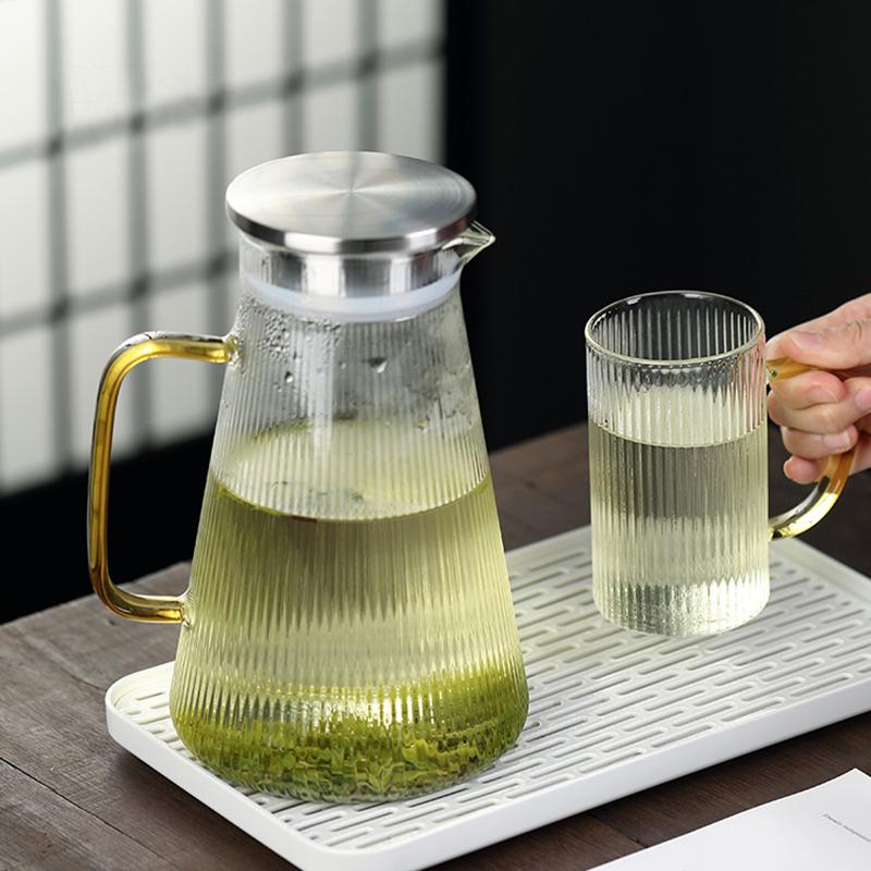 Creative Cold Kettle Cold Cold Brewing Pot Household Water Pot with Handle Summer Transparent Beverage Pot Kitchen Accessories