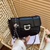 Niche Design Silver Premium Texture Chain Bag Spring New Versatile Commuter Shoulder Messenger Bag