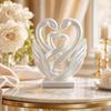 Home Decoration Swan Ornaments 3D Printed Swan Statue Ideal Gift Hollow Heart Models  Bedroom