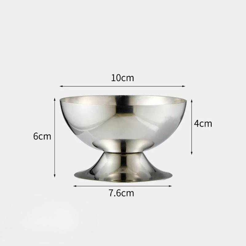 

Трендовая коллекция бокалов из нержавеющей стали: Двойного назначения бокалы для мороженого и десертные чаши, вдохновленные винными бокалами